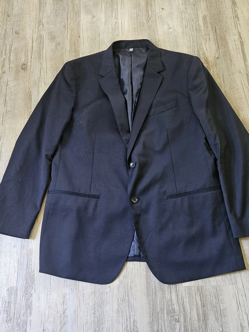 Bonobos Men's Slim Fit Solid Dark Blue Jetsetter Wool Two-Piece Suit 46R